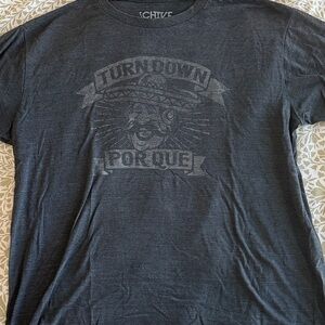 Schvitz Charcoal Graphic Tee for Men